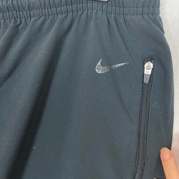 Nike Dri fit black track running workout  pants Sz XL - Picture 6 of 12